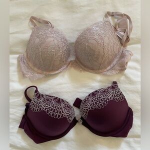 Victoria's Secret Push Up Bras 32D